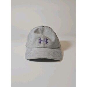 Under Armour Free Fit Adjustable Gray/Purple Hat Womens